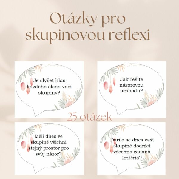 Otázky pro skupinovou reflexi