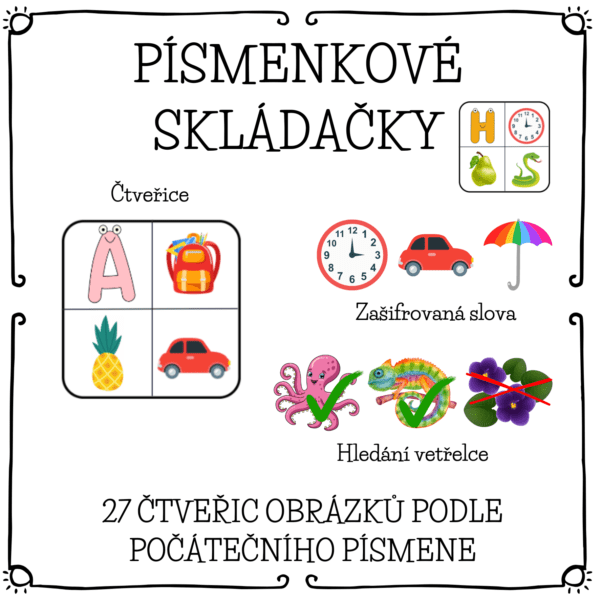 Písmenkové skládačky