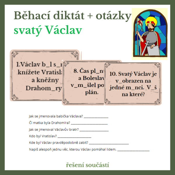 Běhací diktát sv. Václav