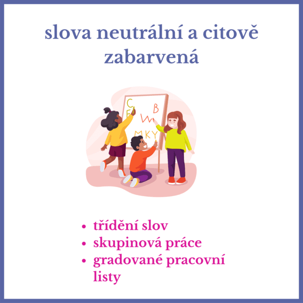 slova neutrální a citově zabarvená